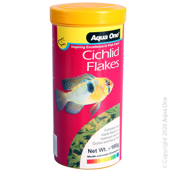 AQUA ONE CICHLID FLAKES 180G