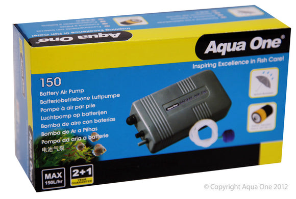 AQUA ONE AIR PUMP BATTERY AIR 150