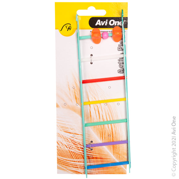 AVI ONE BIRD TOY MULTI COLOURED LADDERS