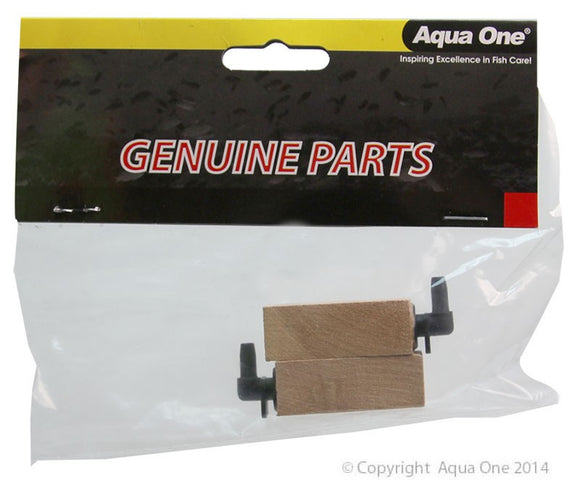 AQUA ONE NANOSKIM 40 PROTEIN SKIMMER AIR STONE 2PK