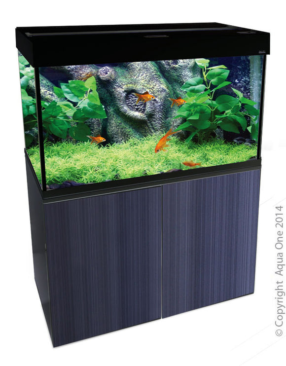 AQUA ONE BRILLIANCE 80 176L AQUARIUM GLOSS BLACK 