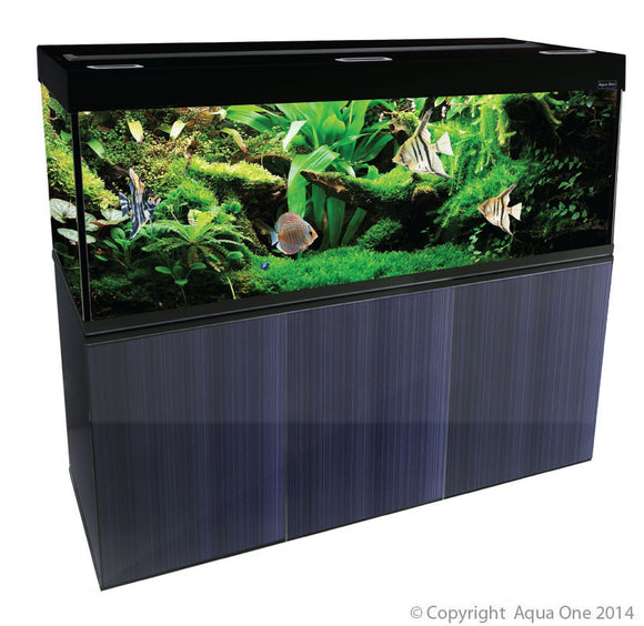 AQUA ONE BRILLIANCE 150 398L AQUARIUM GLOSS BLACK