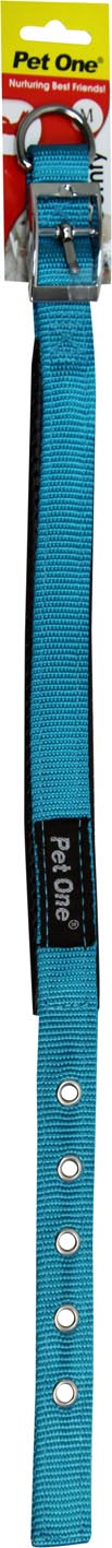 PET ONE 27-37CM COLLAR NYLON 20MM AQUA