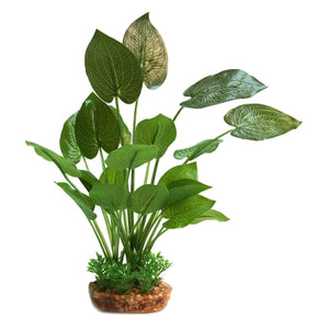 AQUA ONE PLASTIC PLANT ANUBIAS W GRAVEL BASE LARGE