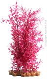 AQUA ONE PLASTIC PLANT PINK LUDWIGIA BLYXA WITH GRAVEL BASE XLARGE