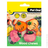 PET ONE WOOD CHEWS (S) 4PK