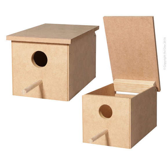 AVI ONE WOODEN SMALL PARROT NEST BOX