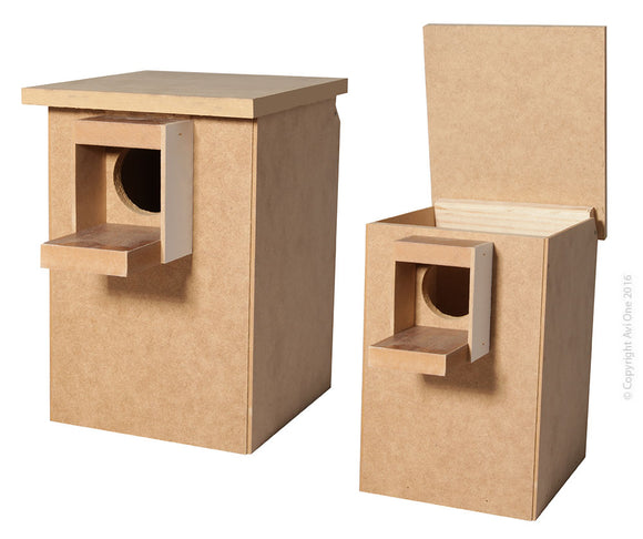AVI ONE WOODEN LOVEBIRD NEST BOX