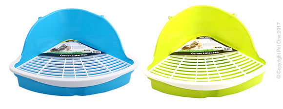 PET ONE SMALL ANIMAL LITTER PAN LARGE ASSORTED COLOURS