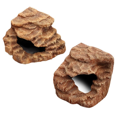 REPTILE ONE ORNAMENT CORNER ROCK CAVE MEDIUM