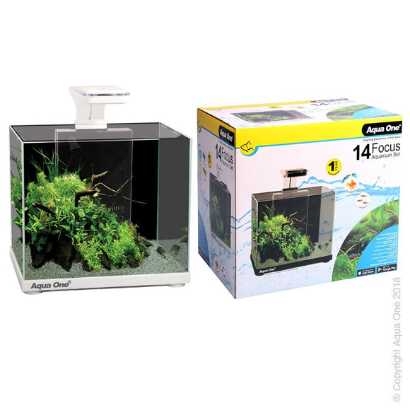 AQUA ONE FOCUS 14 AQUARIUM WHITE