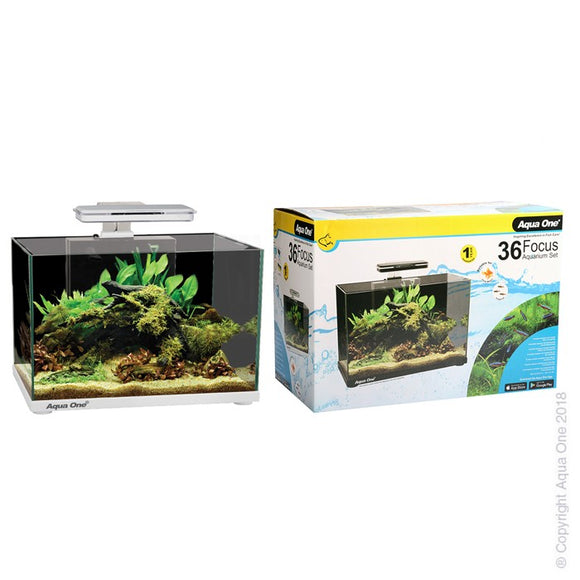 AQUA ONE FOCUS 36 AQUARIUM WHITE