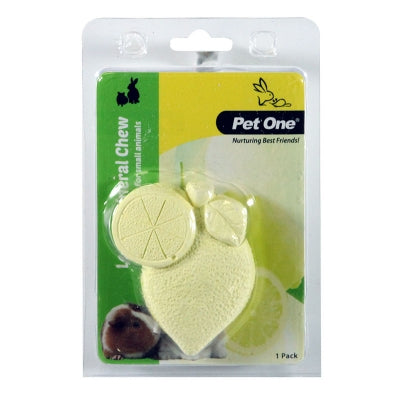 PET ONE SMALL ANIMAL MINERAL CHEW LEMON