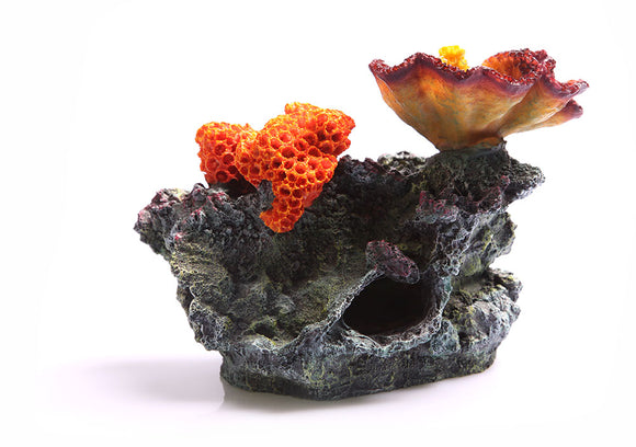 AQUA ONE ORNAMENT CHALICE & SUN CORALS ON LIVE ROCK