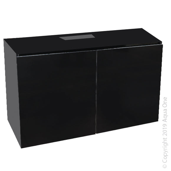 AQUA ONE REEFSYS 326 / AQUASYS 315 CABINET 120L X 55D X 80CM H BLACK