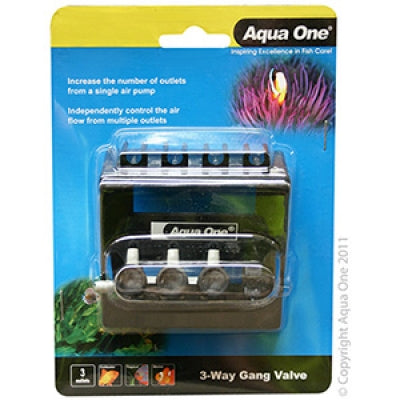 AQUA ONE GANG VALVE 3 WAY