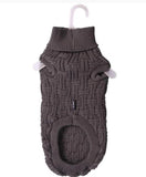 PET ONE DOG COAT KOMFYKNIT JUMPER ICELANDIC 20CM DARK CHARCOAL