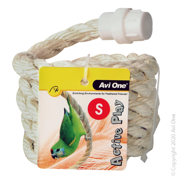 AVI ONE BIRD TOY BOING SISAL ROPE SMALL