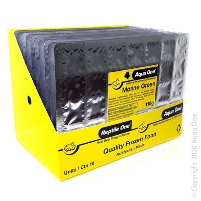 AQUA ONE MARINE GREEN FOOD FROZEN 110G