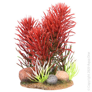 AQUA ONE BETTASCAPE BRISTLEENA ROCK GARDEN RED