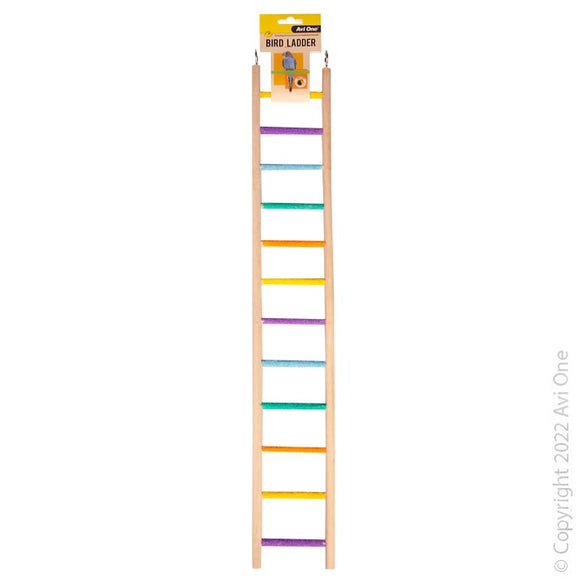 AVI ONE BIRD TOY WOODEN LADDER WITH 12 SAND RUNS