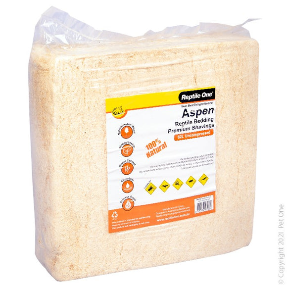 REPTILE ONE REPTILE BEDDING ASPEN SHAVINGS 4KG/62L