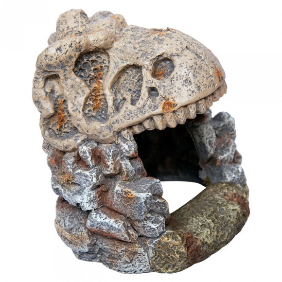 AQUA ONE DINOSAUR CAVE SKULL MEDIUM 13.5 X 10.5 X 13.5CM