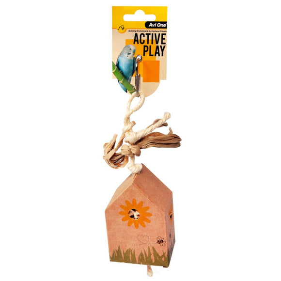 AVI ONE BIRD TOY PAPER HOUSE 6.5 X 26CM