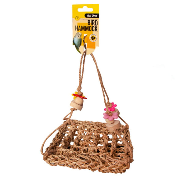 AVI ONE BIRD HAMMOCK NATURAL 1 HOOK 18 X 18CM