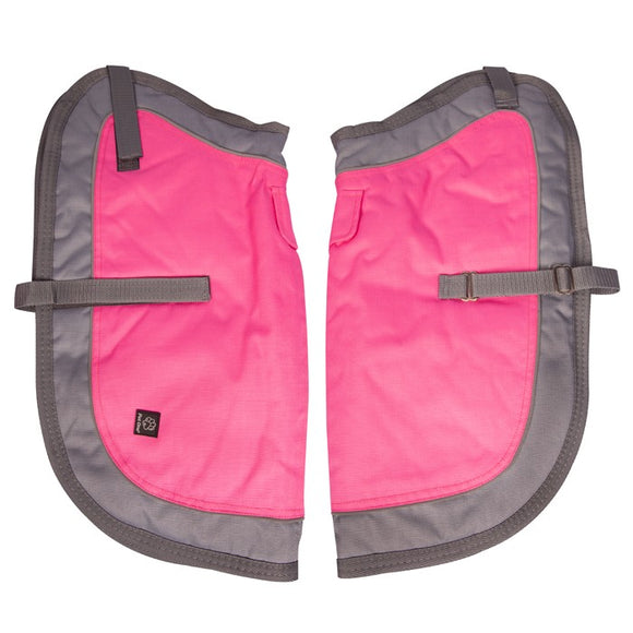 PET ONE DOG COAT NIGHTWALKER 65CM WEATHER PROOF REFLECTIVE SILVER PINK