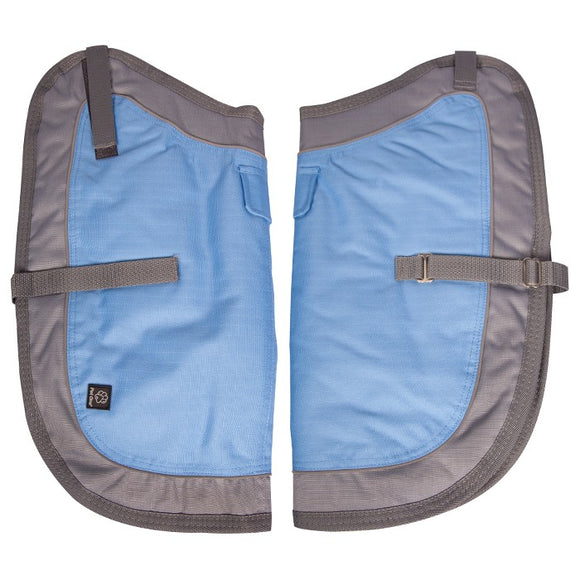 PET ONE DOG COAT NIGHTWALKER 70CM WEATHER PROOF REFLECTIVE SILVER BLUE