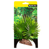 REPTILE ONE REPTILE PLANT SMALL FAN PALM GREEN WITH CERAMIC BASE