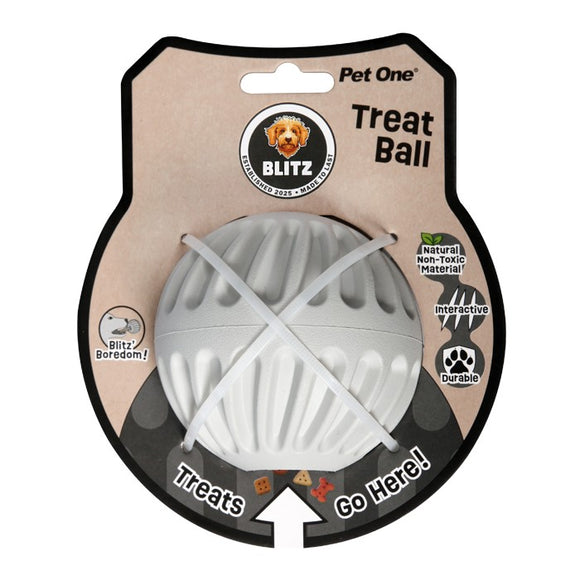 PET ONE BLITZ RUBBER TREAT BALL LARGE