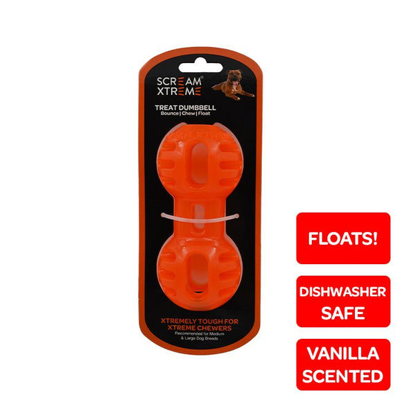 SCREAM XTREME TREAT DUMBBELL ORANGE 14CM