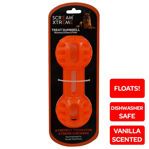 SCREAM XTREME TREAT DUMBBELL ORANGE 20CM