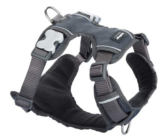 RED DINGO PADDED HARNESS COOL GREY SMALL