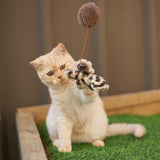 KAZOO KITTY PLAY WAND BUTTERFLY WITH CATNIP