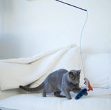 KAZOO KITTY PLAY WAND FLYING MOUSE