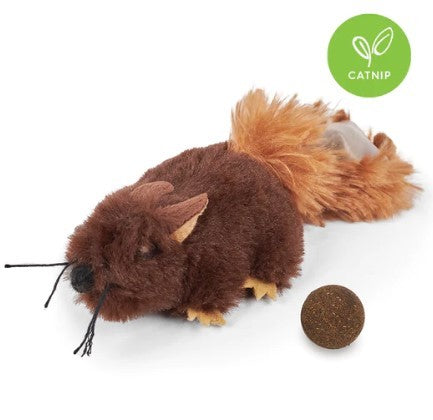 KAZOO SQUISHY SQUIREL WITH CATNIP