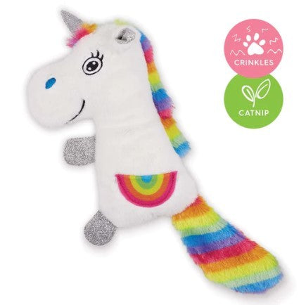 KAZOO CRINKLE UNICORN WITH CATNIP