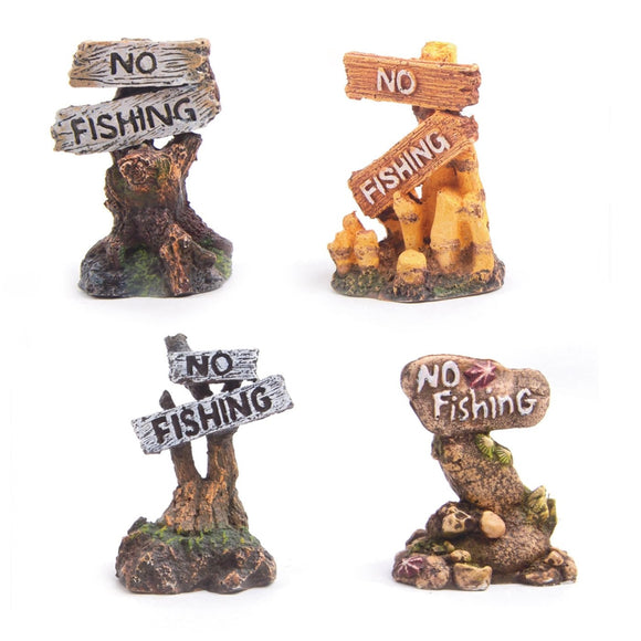 KAZOO NO FISHING SIGN ASSORTED SMALL
