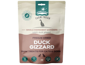 NATURE ISLAND FREEZE DRIED DUCK GIZZARD RAW TREATS 80G