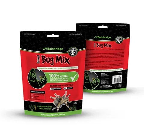 BAINBRIDGE DRIED MEALWORM AND BUG MIX 100G