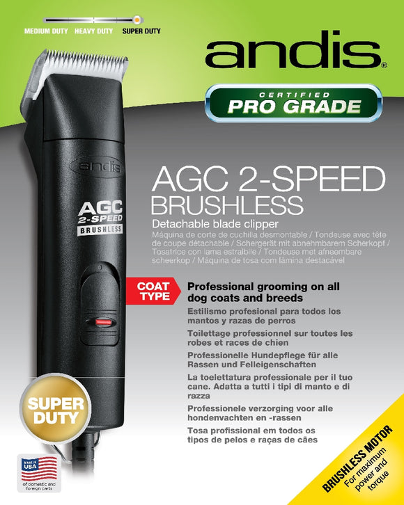 ANDIS CLIPPER AGCB 2-SPEED BLACK