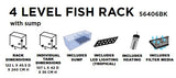 RETAIL ONE 4 LEVEL FISH RACK WITH SUMP 465L TOTAL