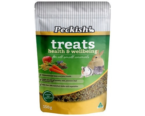 PECKISH HEALTH TREATS - HEALTH AND WELLBEING 150G
