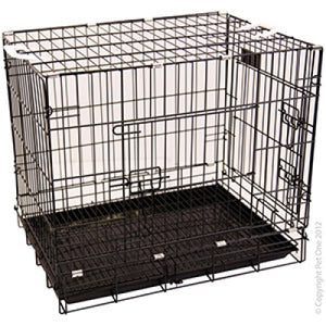PET ONE DOG CRATE D24 BLK