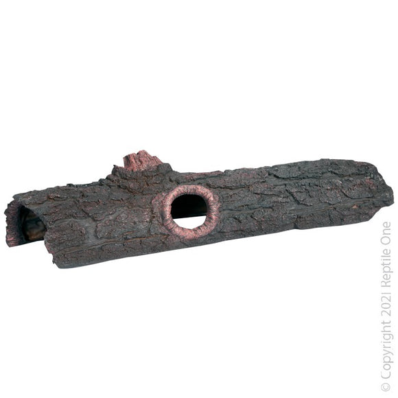 REPTILE ONE ORNAMENT LOG WITH HOLES LARGE - 62 x 16.1 x 14CM