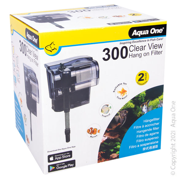 AQUA ONE CLEARVIEW 300 HANG ON FILTER 300L/H