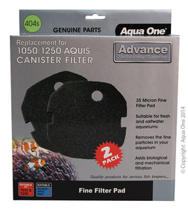 AQUA ONE SPONGE 35PPI 2PK 404S SUITS AQUIS 1050/1250